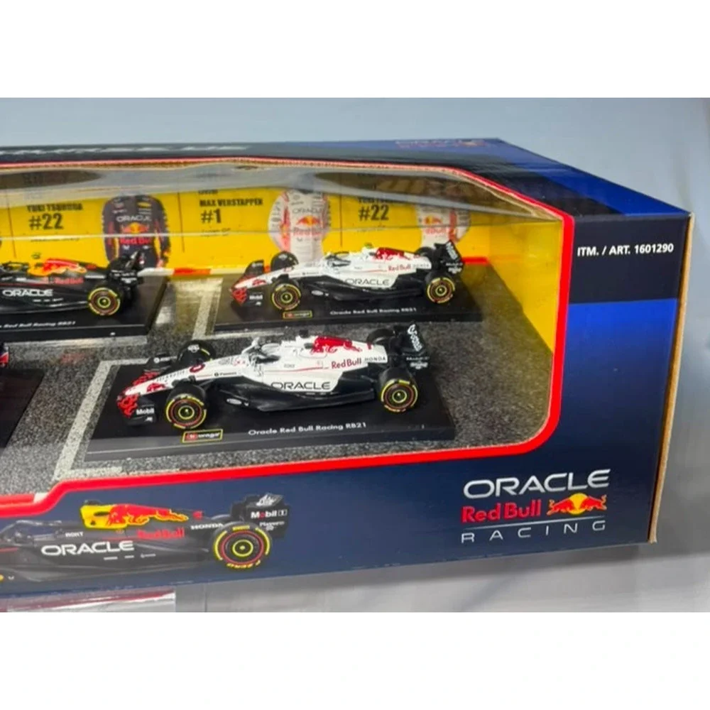 Bburago 1:43 Oracle Red Bull Racing F1 Special Livery Diecast Car Set Max #1